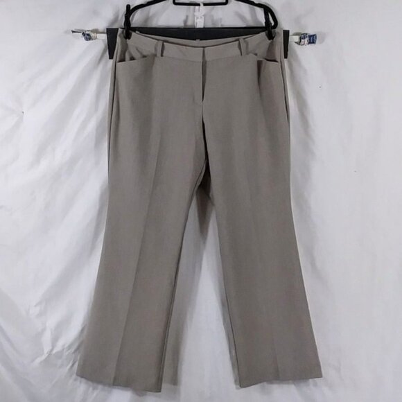 Worthington Women's Beige Pants Dressy Straight Leg Modern Fit Size 16P - Picture 1 of 8